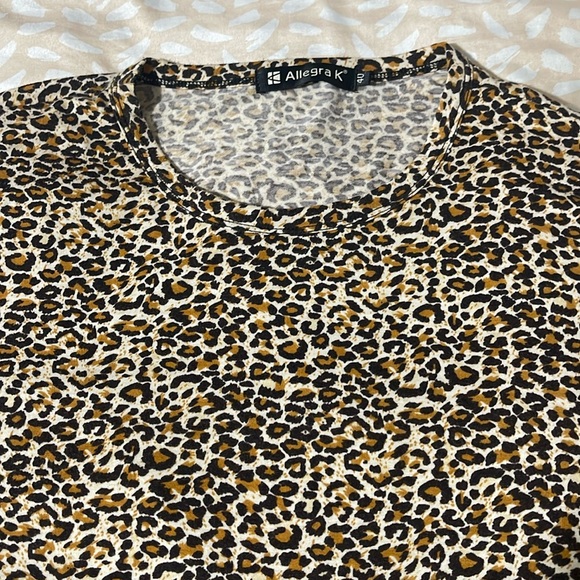Cheetah Print Allegra K T-shirt - Picture 1 of 3